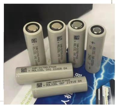 China MOLICEL LI-ION Toys BATTERY INR18650 P26A 2.6AH 3.6V 15C35A OUTPUT for sale