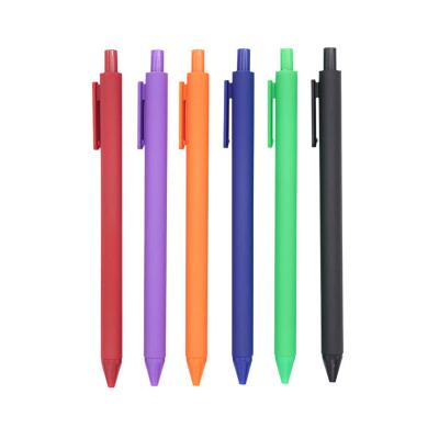 China office & Ballpoint Pen Simple Pure Color School Pen Office Stationery Rubber Neutral Pen for sale