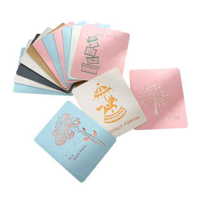 China Small and pure and fresh hollowed out cards- creative birthday cards greeting postcards for sale