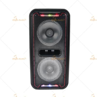 China Powered Bluetooth PA Speakers Double 6 Inch 120 W Portable Sound System for sale