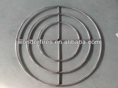 China Natrual Stocked Stainless Steel Gas Fire Mine Ring Tube Burner And Pan Kit for sale