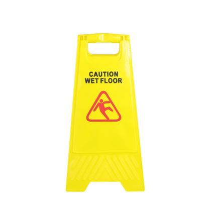 China Best Selling Double Sided Kitchens Sign Plastic Wet Panel Floor Warning Caution Sign For Cleaning for sale