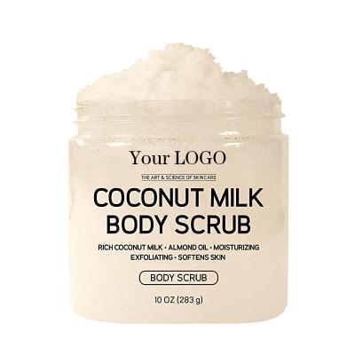 China Hot Selling Handmade Natural Exfoliator Whitener Coconut Body And Face Scrub for sale