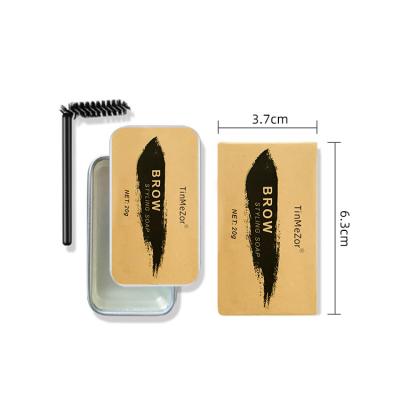 China Fashion Tools Eyeliner And Gel Waterproof Top Color Minus Wax Eyebrow Styling Soap Set for sale