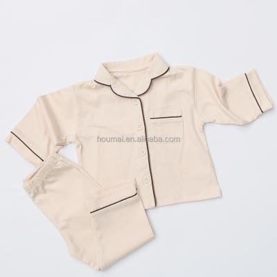 China 100% Breathable Child Clothing Boys Pajamas Wholesale Cotton Long Sleeves Pajama Set for sale