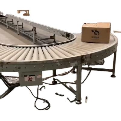 China DLTE Conveyor System Heat Resistant Rubber Belt And Roller Circular Rotary Conveyor System for sale