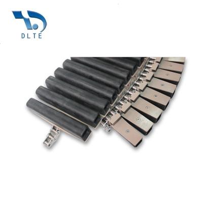 China Machinery Parts 1873D Steel Base Slope or Rubber Slat or Drop Gripper Chainsturning Flat Surface Top Chain with Rubber Baffle for sale