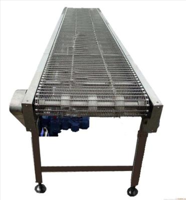 China Heat / Petroleum / DLTE Fire Resistant 304 Stainless Steel Wire Mesh Belt Conveyor With Oil Gutter for sale