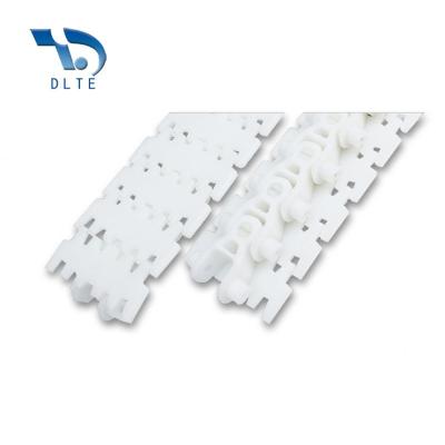 China Dairy 80mm Width Standard Plastic Chain Flexible Flat Tooth Shape Chain Conveyor Chain for sale