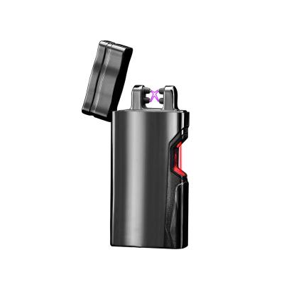 China Induction Double Arc Lighter Usb Rechargeable Infrared Portable Best Promotional Electronic Cigarette Lighter for sale