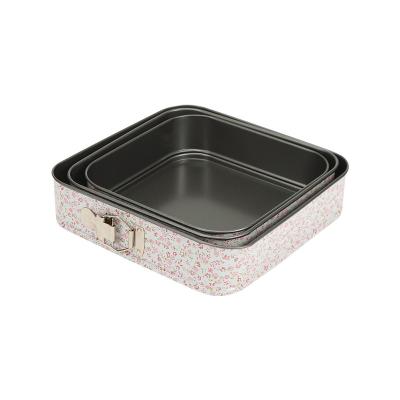 China Viable New Arrival Carbon Steel Cake Pan Durable Convenient Quality Baking Non-Stick Square Utensils for sale