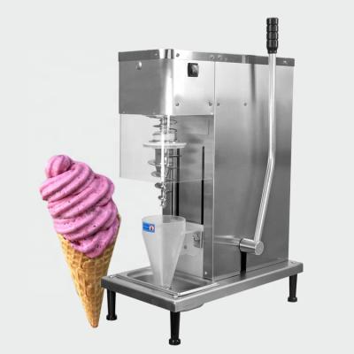 China USA Tax Snack Factory Free Shipping Included Swirl Ice Cream Machine / Yogurt Ice Cream Machine / Ice Cream Mixer for sale