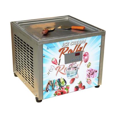 China Free USA TAX Snack Factory Shipping Included To Roll Back Top Ice Cream Roll Machine / Fried Ice Cream Machine Ice Cream Roll Machine With CE for sale