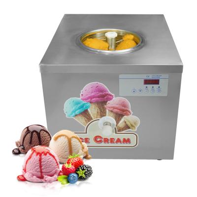 China Home Smart Snack Factory Counter Scoop Mini Freezer Stainless Steel Hard Ice Cream 5.5 Quart Batch Ice Cream Maker Upright Machine for sale