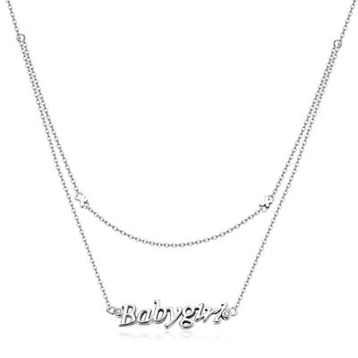 China Other Women's Sterling Silver Necklace Silver Necklace 925 Silver Gold Plated Necklace for sale