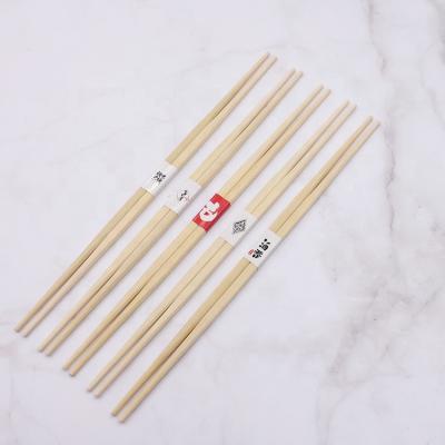 China Wholesale Custom Stocked Printed Bamboo Disposable Round Chopsticks for sale