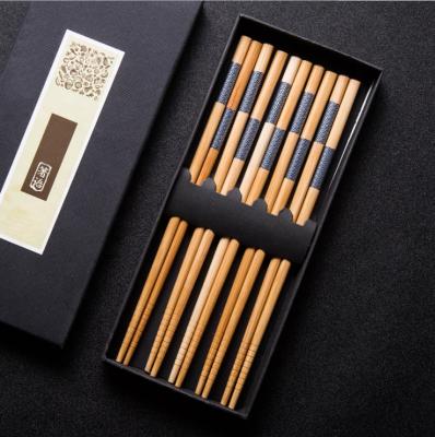 China Viable Japanese Chopsticks 5 Pairs Set Dining Table Starter Kit Gift Item Nicely Packaged for sale