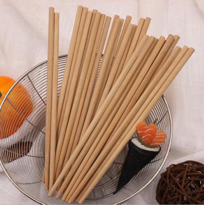 China Viable Round Bamboo Disposable Chopsticks Logo Printed Biodegradable for sale