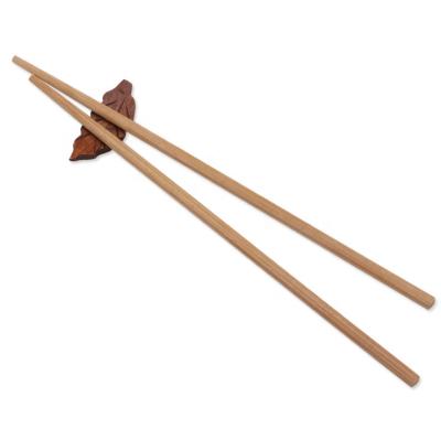 China Viable Eco Friendly Disposable Sushi Round Bamboo Chopsticks for sale