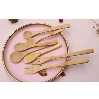 China Sustainable Bamboo 3-Piece Flatware Set, Bamboo Fork, Spoon and Knife for sale