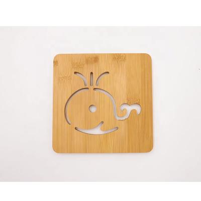 China Sustainable Biodegradable Bamboo Bamboo Coasters from Cork Drink Tea Coasters Custom for sale