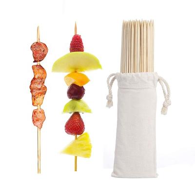 China China Manufacturer Easily Cleaned Cheap Disposable Skewer GRILL BBQ Accessory Bamboo Stick for sale