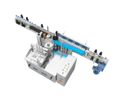 China Φ30-95mm Round Bottle TZ-100D Paper Bonding Labeling Machine for sale