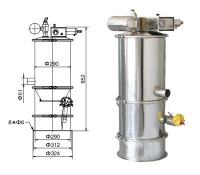 China Pneumatic Vacuum Conveyor Pouch Packaging Line Powder Or Granule 1500Kg Hour for sale