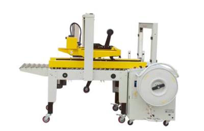 China 15cartons min Automatic Case Sealing Machine Carton Box Strapping Machine for sale