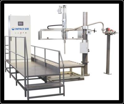 China 45bph 200L Foaming Automatic Barrel Filling Machine Chemical Bottle Filling Machine for sale