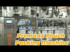 Automatic Horizontal Premade Pouch Packing Machine 40 Pouches / min For Powder Filling