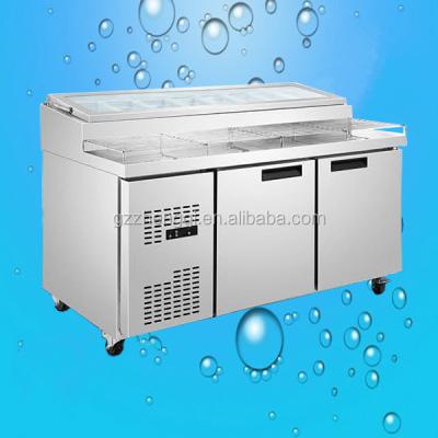 China Marie 2016, Single-temperature Factory Price Salad Bar Cold Bain Marie Refrigerator (ZQR-0.3L2W) for sale