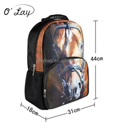 China DAY BACKPACK 3D Printed Animal Printed Wayuu Backpack Horse Mochila Bags PVC DAY Backpack 30 - 40L Softback for sale