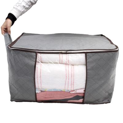 China Wholesale Multifunctional Flexible Fold Storage Clothing Organizer Quilt Bag for sale