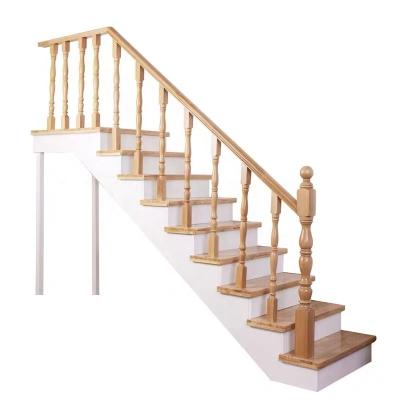 China Modern Indoor Solid Wood Balustrade Integral Fence for sale