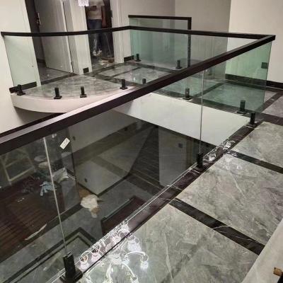 China Interior And External Balcony Stair Modern Frameless Glass Pool Fence Railing Clip for sale