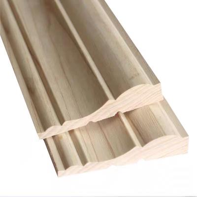 China Modern Solid Wood Line Wooden Line Decorative Strip European Style Wardrobe Frame Strip for sale