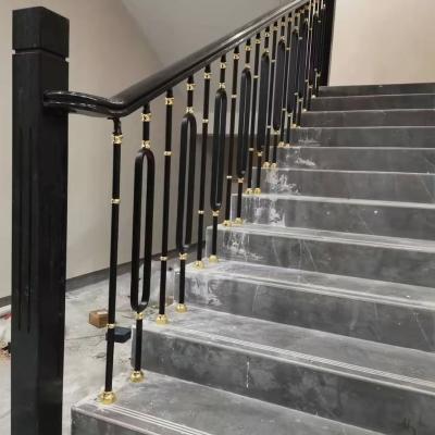 China Modern European Aluminum Stair Railing Indoor Villa Railing for sale