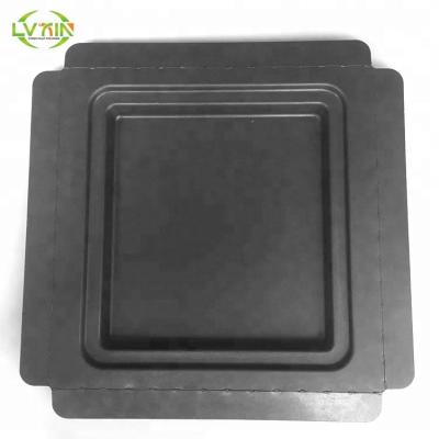 China Eco-friendly Biodegradable Wet Squeezer Pulp Tray Bagasse Molded Paper Waterproof Sugarcane Pulp Packaging Unbleached Black Chemical-Mechanical Pulp for sale