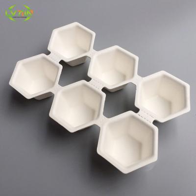 China Popular molded pulp packaging trays design food packaging trays, eco soft pulp packaging, molded pulp packaging products chocolate insert tray packaging for sale