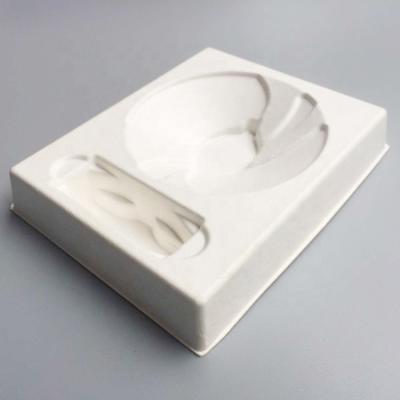 China Eco - Friendly Printable Biodegradable White Wet Press Paper Pulp Jewelry Product Molded Inner Trays for sale