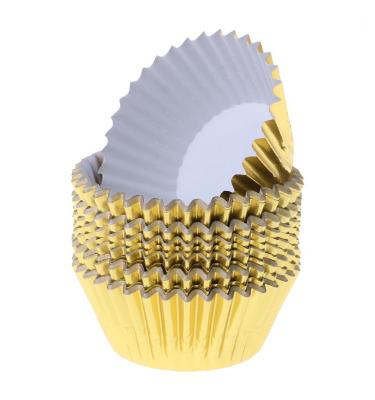 China High Quality Cheap Disposable Gold Foil Cupcake Paper Liners for sale