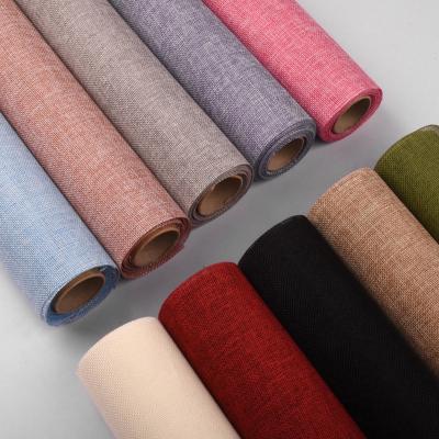 China Factory Wholesale New Color Flower Custom Canvas Gift Wrapping Paper for sale