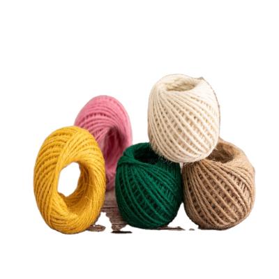 China Gift Wrapping Good Quality Natural Burlap Jute Twine Rope Hot Selling Hessian Rope Hessian Rope for sale