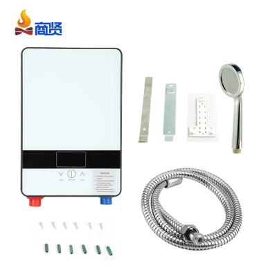 China ABS Instant Shower Home Tankless Shower China Supplier Hotel Bathroom Electric Water Heater for sale