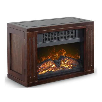 China Newest Household French Wooden Mantels Desktop Fireplace Mini 13 Inch for sale