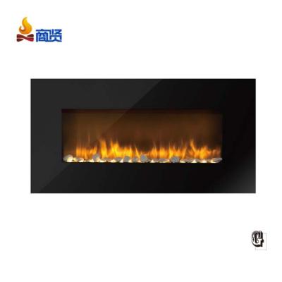 China Household 37 Inch Electric Wall Mounted Wall Hanging Fireplace Heater With Remote Control for sale