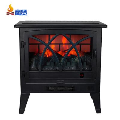 China Adjustable Flame Effect 25 Inches Electric Fireplace Freestanding Stove Heater With Realistic Flame Effect for sale