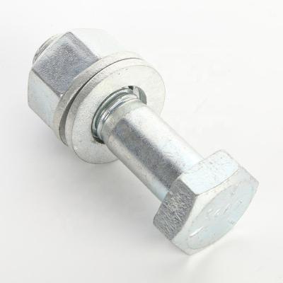 China Steel High Tensile Hex Head Bolts Grade 8 Hex Bolts Hex Bolt Galvanized / Zinc for sale