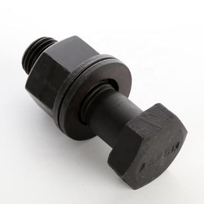 China Hex Head Steel Bolt Connection Bolts ASTM A325 High Strength Black Bolt for sale